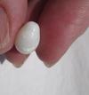 Clam Pearl Egg Shaped 4 carats 11mm with Flame