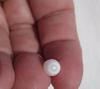Clam Pearl Full Flame Snowman Shape 2+ carats 8mm 
