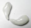 Clam Pearl Pair Curved Drops Good Matching Full Flame