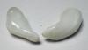 Clam Pearl Pair Curved Drops Good Matching Full Flame