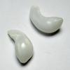 Clam Pearl Pair Curved Drops with Full Flame 21mm 17+ carats