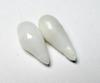 Clam Pearl Pair Drop Shaped Matched Pair 13+mm
