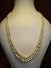 Double Line Natural Pearls Necklace 61 carats