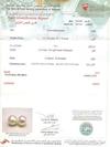 Earrings with Natural Pearl and Diamonds Certificate
