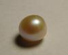 Gold Semi Round Gem Freshwater Pearl 2.6 carats