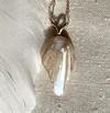 Large Wing Natural USA Pearl Pendant  27mm - back view