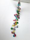 Long Colorful Muscatine Pearl Button Necklace