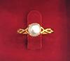 Lovely Natural Pearl Ring 1+ carat 21K Yellow Gold