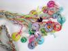 Muscatine Pearl Button Necklace - Colorful