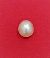 Natural 9mm Basra Pearl  Button Shape DANAT certificate