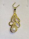Natural Arabian/Persian Gulf Basra Pearl Pendant on 18k Gold