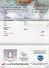 Certificate - Natural Basra Pearl Attached to an 18k Gold Chain