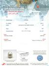 Natural Basra Pearl Drop Pendant Certificate