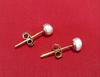 Natural Basra Pearl Earring on 18k Gold