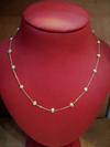 Natural Basra Pearl Necklace 12.95 carats on 18k Gold