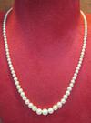 Natural Basra Pearl Necklace High Quality Roundish Pearls 64 carats