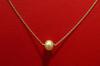 Natural Basra Pearl Necklace on 18k Gold Chain 1.17 carats