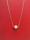 Natural Basra Pearl on 18k Gold