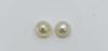 Natural Basra Pearl Pair Button Shape 4+mm