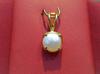 Natural Basra Pearl Pendant Button Shape 1+ carat 7mm