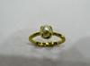 Natural Basra Pearl Ring 1 carat on 18k Gold