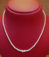 Natural Basra Pearl Strand Necklace 16 Inches Long