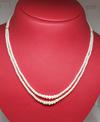 Natural Basra Pearls Double line Graduated Necklace