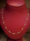 Natural Basra Persian Gulf Pearl Necklace on 21k Gold