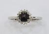 Natural Black Pearl Diamond Ring