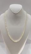 Natural Graduated Basra Pearl Necklace
