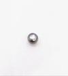 Natural Grey Pearl (Part-Drilled) Button Shape 1+ carat 