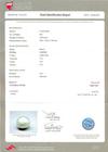 Certificate - natural pearl 4.89 carats