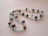 Natural Pearl Bracelet Black Pearls with Swarovski Crystal Beads
