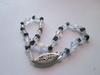 Natural Pearl Bracelet Black Pearls with Swarovski Crystal Beads