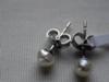 18K White Gold Stud Earrings