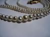 Natural pearl necklace with round pearls