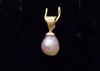 Natural Pearl Pendant - 18K Gold
