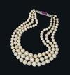 $1.6 million natural pearl necklace