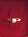Natural Persian Gulf Pearl Ring 1 carat 21K Gold