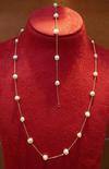 Natural Persian Gulf Pearls Necklace and Bracelet Set