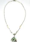 Natural Red Abalone Blister Pearl Necklace