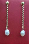 Natural Saltwater Pearl Drop Earrings