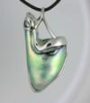 84 ct abalone pearl pendant on 14K white gold