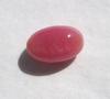 Oval Dark Pink Conch Pearl Oval 1.90 carat Full Flame