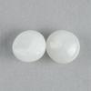 Pair Clam Pearls 8-9mm Button Shape