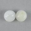Pair Clam Pearls 8-9mm Button Shape