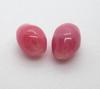 Pair of Dark Pink Conch Pearls 1.80 carats Total