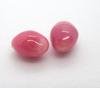 Pair of Dark Pink Conch Pearls 1.80 carats Total