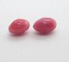 Pair of Dark Pink Conch Pearls 1.80 carats Total