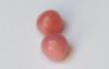 Pair of pink conch pearls